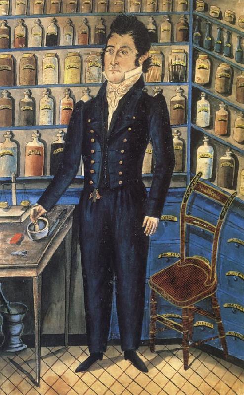Jacob Maentel Portrait of Dr.Christian Bucher oil painting image
